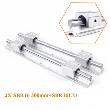 2 линейных направляющих SBR16 500 мм