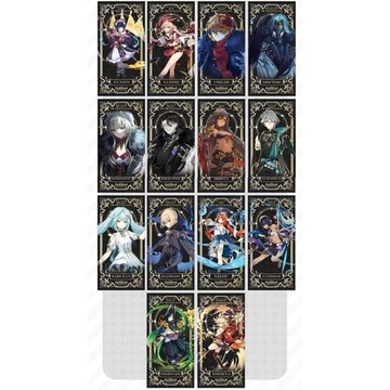 Набор карт Таро Genshin Impact аниме, 4 шт.