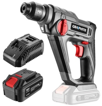 ДРЕЛЬ-ПЕРКОЛОТ 4.0Ач АККУМУЛЯТОР 18В ГРАФИТ 58G009