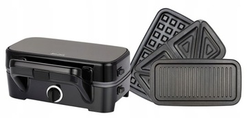 Тостер 3в1 Sam Cook PSC-120/B ЧЕРНЫЙ 1200ВТ МОЩНЫЙ