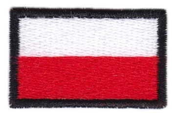 Naszywka termoprzylepna haftowana FLAGA POLSKI