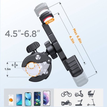 Металлический держатель для велосипедного смартфона на руле