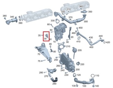 MERCEDES DIESEL OM654 OM656 Датчик давления выхлопных газов OE