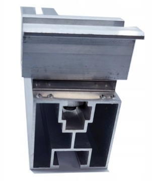 ЧЕРНЫЙ МОНТАЖНЫЙ ПРОФИЛЬ 40x40 120 см РЕЙКА для фотогальванических панелей Черные фотоэлектрические панели