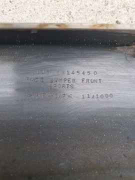 MITSUBISHI GRANDIS MN145450 NÁRAZNÍK PŘEDNÍ + 3B45MN145450