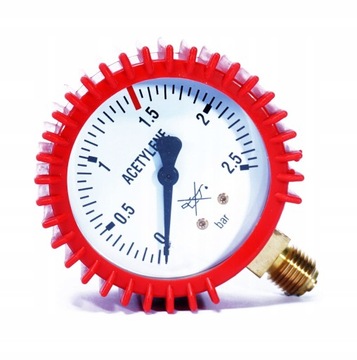 MANOMETR REDUKTOR ACETYLEN 2,5 bar 12x1,5