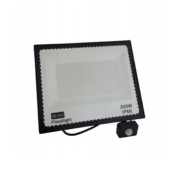 Halogen LED mini 200W 6500K zewnętrzny z czujnikiem