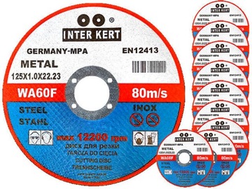 TARCZA TARCZE DO CIĘCIA METALU STALI INTERKERT OKAZJA 125x1,0 op.10szt.