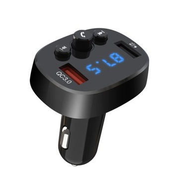 XO Nadajnik FM BCC03 Bluetooth MP3 do samochodu 18W czarny