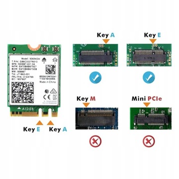 2030 Мбит/с для Intel 9260AC 9260NGW 2,4G/5 ГГц M.2 N