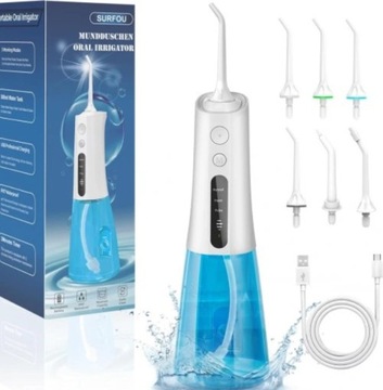 SURFOU Water Flosser IPX7 Wodoodporny 400 ml Bezpr