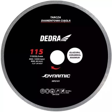 Tarcza do cięcia diamentowa DYNAMIC 230x22,2 DEDRA