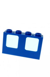 010x. Lego 61345 Okno 1x4x2 Niebieski