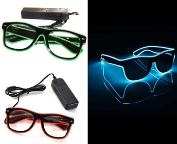 Оправы для очков, светящиеся прозрачные очки для карнавальной вечеринки