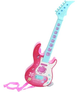 ДЕТСКИЙ РОК ГИТАРА С ПОДСВЕТКАМИ ИГРА НА СТРУННОМ ИНСТРУМЕНТЕ