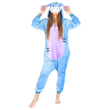 KOSTIUM ONESIE KIGURUMI KOMBINEZON PIŻAMA JEDNOCZĘŚCIOWA CIEPŁY DRES M