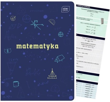 Zeszyt tematyczny A5/60k kratka Matematyka Ściąga
