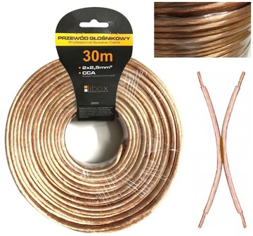 KABEL PRZEWÓD GŁOŚNIKOWY 2x2,5mm CCA HQ 30m