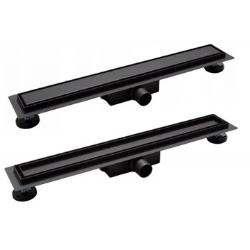 Odpływ Liniowy CZARNY 80 cm BALNEO Duplex NEXT 2w1