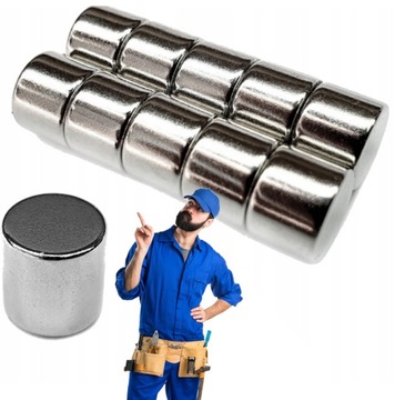 MAGNES NEODYMOWY MAGNESY 2x2 mm 10 sztuk