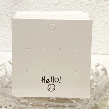 50 шт. Упаковочные открытки для сережек с улыбающимся лицом Dis