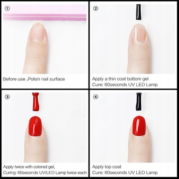 NAILCO 15 мл Верхнее покрытие Базовое покрытие Гель-лак для ногтей