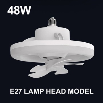 WENTYLATOR SUFITOWY WIATRAK PLAFON LAMPA LED + PILOT WENTYLATOREM