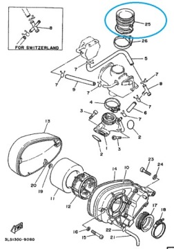 Yamaha Virago 125 250 воздушный фильтр патрубок резиновая муфта NEW