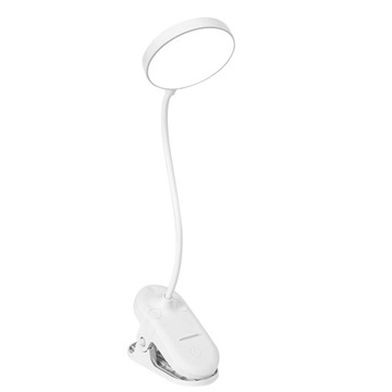 LAMPKA DO CZYTANIA Z KLIPSEM ELASTYCZNA 3 POZIOMY ŚWIATŁA USB AKUMULATOR
