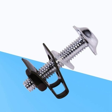 ВИНТ 10 ШТ. М-6 ДЛЯ МОТОЦИКЛА ОБТЕКАТЕЛЬ, ЧЕРНЫЙ