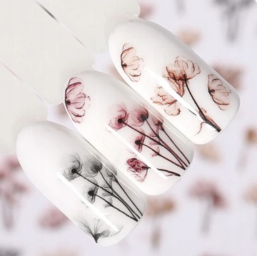 САМОКЛЕЯЩИЕСЯ НАКЛЕЙКИ ДЛЯ НОГТЕЙ Наклейка «ПАСТЕЛЬНЫЕ ЦВЕТЫ» F199