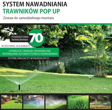 Agrodip Zestaw Nawadniania Trawnika do 70 m2