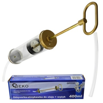 ШПРИЦОВЫЙ НАСОС МАСЛООТСОСА 400 МЛ + ШЛАНГ 12 x 230 мм