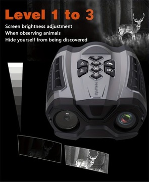 Инфракрасный бинокль ночного видения, 2,5k HD, широкий экран 3,0 дюйма, 13000 HD