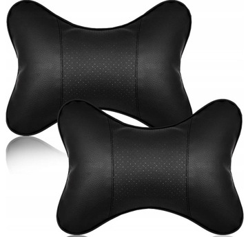 МЯГКАЯ АВТОПОДУШКА ПРОФИЛИРОВАННАЯ ДЛЯ ШЕИ, ГОЛОВЫ, ЭКО-КОЖА 120г