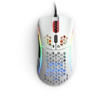 Mysz przewodowa gamingowa Glorious Model D- Glossy Optyczna 12000 dpi Biała