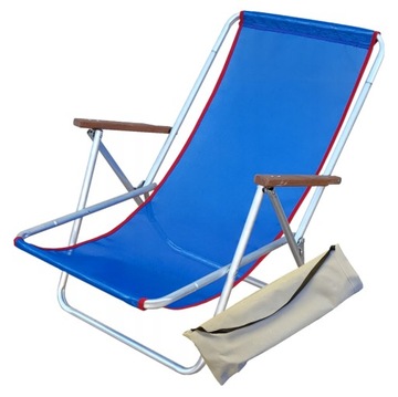 LEKKI LEŻAK SKŁADANY DO TORBY LEŻAK NA PLAŻĘ, WYCIECZKĘ ALUMINIOWY 2,0 kg