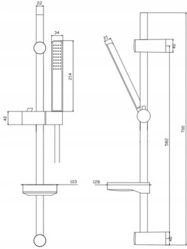 HANSGROHE bateria prysznicowa umywalkowa CZARNA +Z