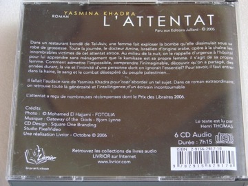 Хадра Ясмина - L'Attenat, 6xCD, 2005 г., коробка