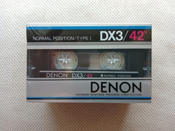 Kaseta DENON DX3/42, rok 1983, 3-pack