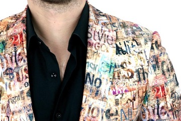 GIOVANNI PERA Marynarka męska D809 napisy 62 3XL