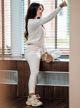 La..mu HEY розовый бархатный спортивный костюм L/XL-3