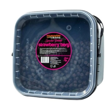 PELLET SPECIALS STRAWBERRY BERGAMOTTA 8 mm 3 kg MASSIVE BAITS