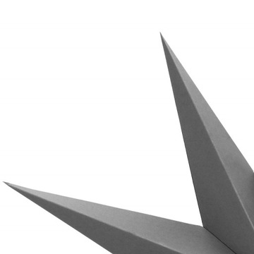 БОЛЬШАЯ РОЖДЕСТВЕНСКАЯ БУМАГА ЗВЕЗДА СЕРАЯ 3D 60см