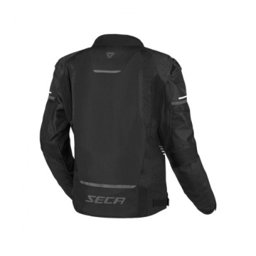 Мужская мотоциклетная куртка SECA AERO PRO BLACK, черная, БЕСПЛАТНО