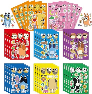 NAKLEJKI NIE POWTARZAĆ PUZZLE BLUEY 32SZT.