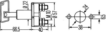 HELLA 6EK 002 843-003 ВИКЛЮЧАТЕЛЬ ОСНОВНИЙ, АКУМУЛЯТОР 