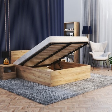 Łóżko 140x200 stelaż metalowy + materac PANAMA MM