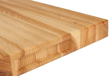 DUŻA DESKA DO KROJENIA DREWNIANA DĘBOWA KUCHENNA BLOK 50x35x4 CM PRODUCENT