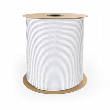 Lina Linka POLIPROPYLENOWA 8mm Pleciona Żeglarska BIAŁA Gładka 10m